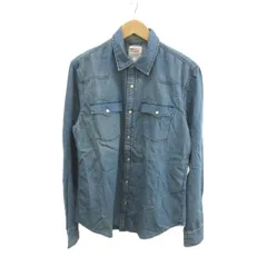 リーバイス Levi's デニムジャケット Gジャン 上着 M 青 インディゴブルー 長袖 胸ポケット付き ウエスタンヨーク /YU ■GY99