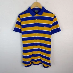 POLO JEANS COMPANY ポロジーンズカンパニー ポロシャツ ボーダー イエロー Lサイズ メンズ 古着 アメカジ ストリートのサムネイル