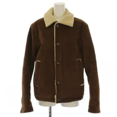 ザラマン ZARA MAN ジャケット 上着  茶 ブラウン 長袖 ボア襟 無地 /LP ■ECB003