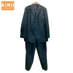 【中古】　Y’s for men　スーツセットアップ　上下セット　ウール　シングルボタン　テーラードカラー　袖見せ開き　無地　日本製　ドメスティック　古着　/1156