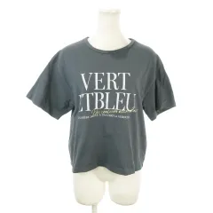 ジャスグリッティー JUSGLITTY Tシャツ 2 グレー ロゴプリント ラウンドネック 半袖 /MN20 ■GY99