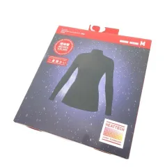 ユニクロ UNIQLO ヒートテック HEATTECH 超極暖 ウルトラウォームハイネックT カットソー Tシャツ M 黒 ブラック 長袖 /MN1 ■GY99