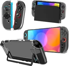 NABI_831 Elnicec switch 2 カバー2025新登場 Switch 2 カバー クリア カバー TPU Joy-Con(L)/(R) 分体式設計 着脱簡単 黄ばみなし 超薄 軽量 超耐衝撃 指紋防止 傷防止 全面保護 Switc 0414