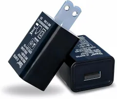 NABI_898 ACアダプター 5V 1A 1ポート USB 変換 コンセント 充電器 小型 薄型 折りたたみプラグ搭載 iPhone16/15/iPad/Android/Switch/MacBook対応 PSE認証済み(ブラック-5V 1A) 0414