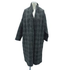☆美品◇シップス◇手洗いOK♡イタリアンチェックロング羽織りCG 