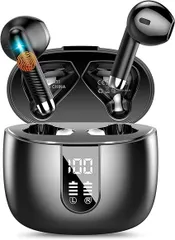 NABI_895 イヤホン bluetooth ワイヤレスイヤホン2025最新ブルートゥース イヤフォンBluetooth5.4 ENC通話ノイズキャンセリング HiFi音質 ブルートゥースイヤホン 長時間再生 自動ペアリング 最大40時間再生タッ 0414