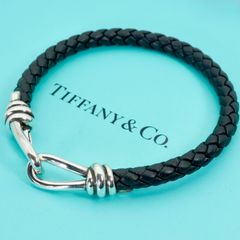 名作　90s Tiffany ティファニー ヴィンテージ レザー ブレスレット 名作 90s Tiffany ティファニー ヴィンテージ レザー ブレスレット