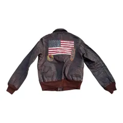 AVIREX A-2 レザーフライトジャケット USA製 サイズ36 エイジングあり