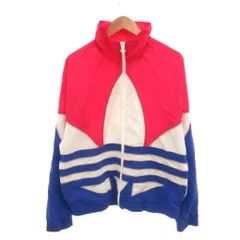 アディダスオリジナルス adidas originals ビッグトレイフォル ナイロンジャケット ブルゾン 0 ピンク 青 ブルー GE6224 /JS ■ECA001