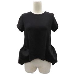 YOKOCHAN すそ異素材切替ペプラム ロングTシャツ チュニック 40 - メルカリ