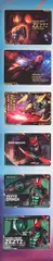 仮面ライダー スクラッチカードダス Vol.1 カードのみ ゼッツ 6種セット スリーブ保管済 ※スクラッチカードなし