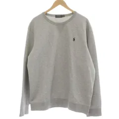 ポロ ラルフローレン POLO RALPH LAUREN トレーナー XL グレー ロゴ刺繍 ラウンドネック 長袖  /GP ■ECD003