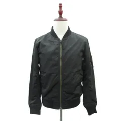 グローバルワーク GLOBAL WORK ブルゾンジャケット MA-1 上着 ミドル丈 M 黒 ブラック /HO1 ■ECA003