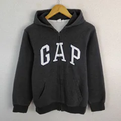 GAP kids ギャップ スウェット フルジップパーカー デカロゴ チャコール XXLサイズ メンズ 古着 ストリート アメカジ　Y2K
