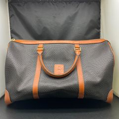 ヴィンテージ BALLY バリー ロゴエンボス PVC×本革 レザーハンドバッグ