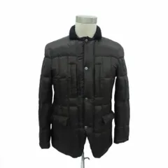 23区 オンワード樫山 HOMME ダウンジャケット 上着 ミドル丈 46 ダークブラウン /HO12 ■ECA003のサムネイル