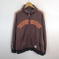 T&C SURF DESIGNS ティーアンドシーサーフデザイン トラックジャケット ロゴプリント ブラウン 4Lサイズ メンズ 古着 ストリート スポーツMIX 　Y2Kのサムネイル