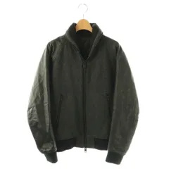 シップスジェットブルー SHIPS JET BLUE ドンキーカラー スタジアムジャンパー ジャケット 上着 ウール 羊革 M ダークグレー ブラック 無地 長袖 異素材切り替え /OK ■OS ■ECC003