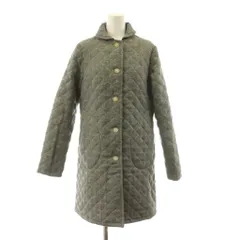 トラディショナルウェザーウェア Traditional Weatherwear キルティングコート 中綿 ロング ウール 34 グレー /KU ■ECD003のサムネイル