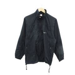 나이키 NIKE 스포츠웨어 윈드 브레이커 재킷 상의 미들 길이 S 블랙 블랙 스탠드 컬러 / HO28 ■ ECD001