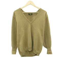 レリアン Leilian ニット セーター ウール 13+ 茶色 Vネック 長袖 無地 /HO39 ■ECD001