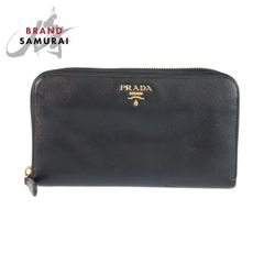 PRADA プラダ テスート サフィアーノ 三角ロゴプレート レッド