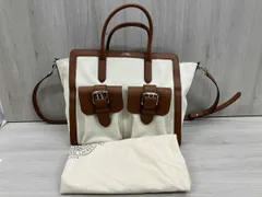 RALPH LAUREN ラルフローレン トートバッグ キャンバス ホワイト 