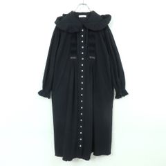 【美品】インゲボルグ★レース付きニットカーディガン サイズ3(9号) 黒系 シアー感♪お花のボタン♪z12938 INGEBORG - 【美品】インゲボルグ☆レース付きニットカーディガン