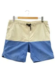 グラミチ GRAMICCI サーフショーツ ショートパンツ L ベージュ ブルー バイカラー ボトムス アウトドア