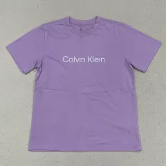 M カルバン・クライン ロゴ プリンティング ラウンド 半袖Tシャツ 0414-2