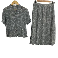 DAKS(ダックス) スカートセットアップ レディース美品  - グレー×白のサムネイル
