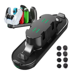 【特価商品】Switch コントローラー専用充電スタンド ジョイコン6台同時充電・高互換性・スマートチャージ・滑り止めマット・1つで収納・トラベルサイズ・LED指示ランプ付き Joy-Con/OLED/Proコントローラー/PS5コントローラー/Xbox Se