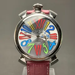 稼働品 Gaga Milano ガガミラノ マヌアーレ 腕時計