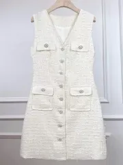 予約) 高級衣類 プリンセスワンピース デートコーデ 輸入ジャケット ツイードワンピース ツイードジャケット