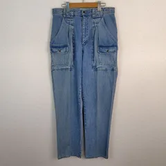Eddie Bauer エディーバウアー デニムパンツ ブルー 32×32サイズ メンズ 古着 アメカジ シンプルのサムネイル