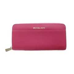 マイケルコース MICHAEL KORS Jet Set Travel Wallet 長財布 小銭入れ 札入れ Ultra Pink ピンク レザー ロゴ ラウンドファスナー ■GY18 /RI ■OS
