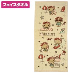 Hello Kitty フェイスタオル ビーチデザイン - メルカリ