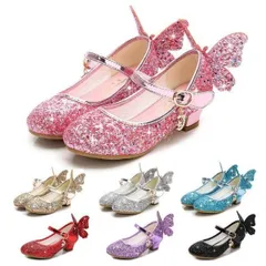 キッズ フォーマル 靴 女の子 ガールズ ハイヒール ドレスシューズ キッズ プリンセスシューズ 可愛い 子供靴 結婚式 発表会 入学式 通園1742746