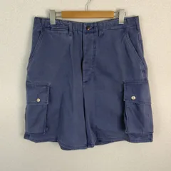 90s Polo by Ralph Lauren ポロラルフローレン カーゴショーツ 無地 ネイビー メンズ 古着 アメカジ ストリート
