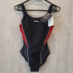 ellesse エレッセ 水着 レディース スポーツ水着 ブラック レッド Oサイズ タグ付き 未使用 【12164-1】のサムネイル