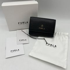 開店セール☆26年購入 新品未使用 美品 フルラ ニューロゴ レザー 折り