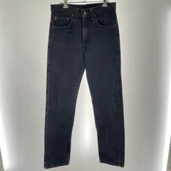 【中古】90s LEVI'S 505 ブラックデニム サイズW31L32 スモールe ボタン裏刻印513 USA製[91]