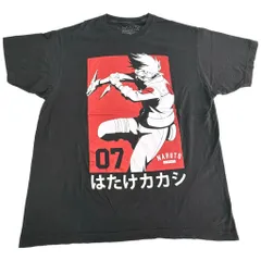 NARUTO Shippuden ナルト疾風伝 はたけカカシ 半袖Ｔシャツ アニメ キャラクター ブラック(メンズ XL)中古 古着 X8677
