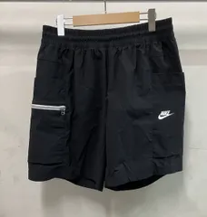 NIKE ナイキ DQ2416-010 ハーフ綿パン ショートパンツ スポーツ モダン エッセンシャル アイランド ウーブン ロゴ サイズXXL ブラック