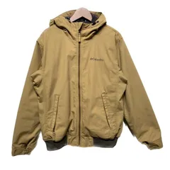 【中古】　Columbia　ナイロンジャンパー　アウター　無地　フード　ハイネック　ワンポイント　ブランドロゴ　アウトドア　古着　/1152