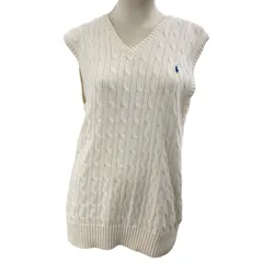 180053 POLO RALPH LAUREN ポロ・ラルフローレン 美品 セーター ケーブルニット カーディガン XL レディース