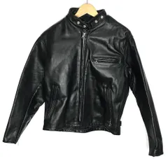 【倉吉店】 中古 schott | ショット レザー シングルライダースジャケット レザージャケット 641SP ブラック サイズ：40 【93】