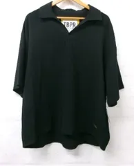 【中古】TIGHTBOOTH ﾀｲﾄﾌﾞｰｽ 半袖襟ｼｬﾂ ﾒｯｼｭ ﾌﾞﾗｯｸ M 991913583のサムネイル