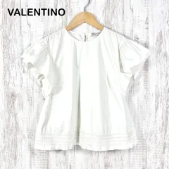 RED VALENTINO レッドヴァレンティノ フリルスリーブ プルオーバー ブラウス ホワイト レディース 半袖 トップスのサムネイル