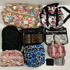 ◆ LeSportsac レスポートサック 10点 まとめ商品 リュックサック ショルダーバッグ ボストンバッグ ハンドバッグ など スヌーピーコラボ 中古品